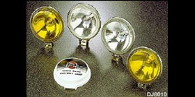 DJ8010  4 1/2" 亮三倍全白鐵霧燈